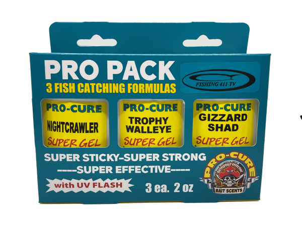 3 PACK FISHING 411 WALLEYE PRO PACK